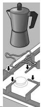 BOSCH PCC615B90E, PCQ 715 B80E - Griglia supplementare caffettiera - 1