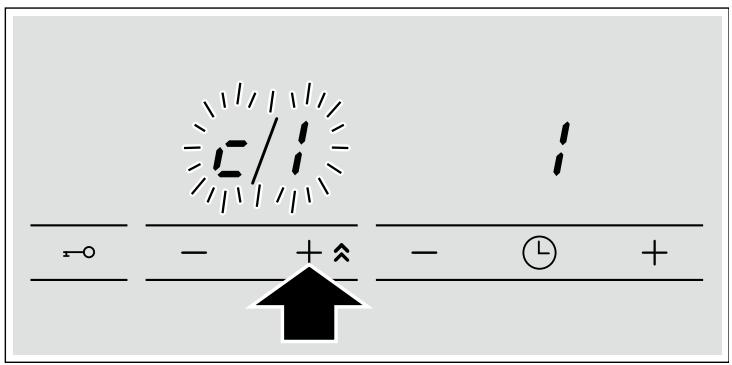 BOSCH PIA611T16E - Accessing the default settings - 2