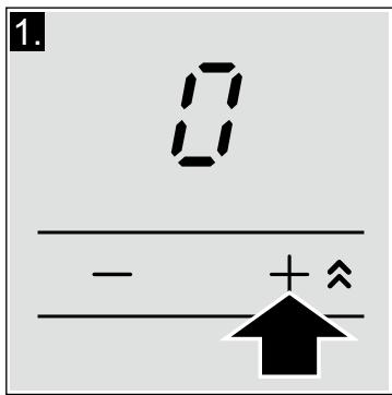 BOSCH PIA611T16E - To select the power level: - 1