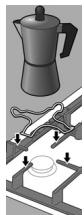 BOSCH PCP615M90E/01 - Grelha supplente para cafeteira - 1