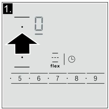 BOSCH PIQ651F17E - Selezione del livello di potenza - 1