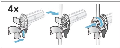 BOSCH WAE 28217FF,  WAE28217FF,  LAVE-LINGE WAE28217FF - Installation des sécurités de transport : - 3