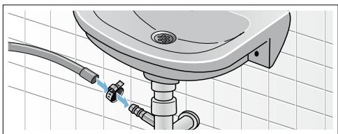BOSCH WAE 28217FF,  WAE28217FF,  LAVE-LINGE WAE28217FF - Écoulement dans un siphon - 1