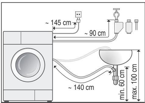 BOSCH WAE 28217FF,  WAE28217FF,  LAVE-LINGE WAE28217FF - Raccordement à droite - 1