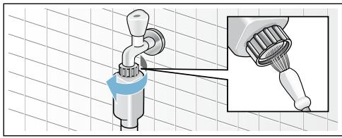 BOSCH WAQ24483FF - Filtre bouché dans l'arrivée d'eau - 1