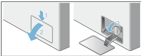 BOSCH WAQ24483FF - Mise en garde Risque de brûture - 1