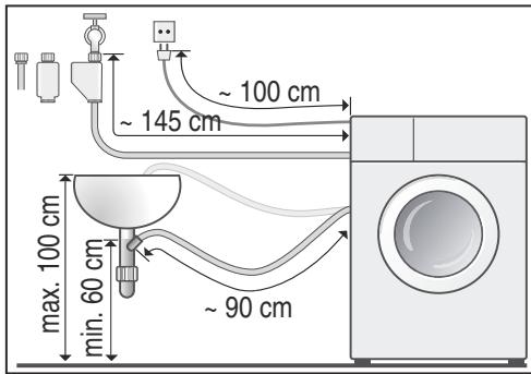 BOSCH WAQ24483FF - Raccordement à gauche - 1