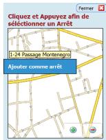 ACER C500 - Sélection d'un point sur une carte - 1