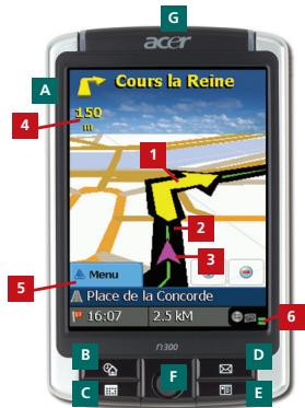 ACER C500 - Interface utilisateur et touches - 1