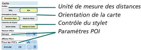 ACER C500 - Paramètres de Carte - 1
