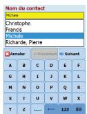 ACER C500 - Saisie d'un Contact - 1