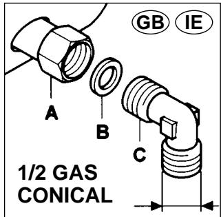 CANDY PG2D750/1 SQX - GAS CONNECTION - 1