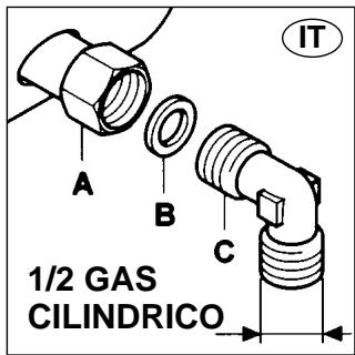 CANDY PG2D750/1 SQX - ALLACCIAMENTO ALLA RETE GAS - 1