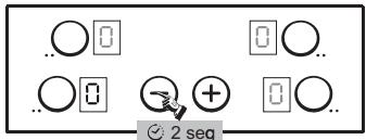CANDY CH630 C - Para bloquear a plac: - 1