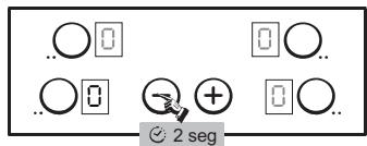 CANDY CH630 C - Para bloquear la encimera : - 1
