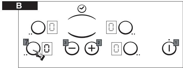 CANDY CH630 C - STARTING A COOKING ZONE - 1