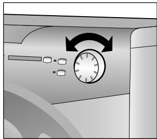 CANDY GC 1471 D3/1 - Manette des programmes de LAVAGE avec "OFF - 2