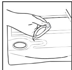 CANDY GCC 581 NB-S - PUSH FIRMLY INTO PLACE. - 1