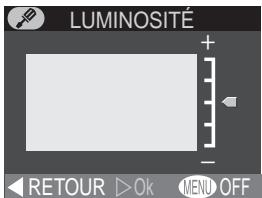 NIKON COOLPIX 2000 - Réglage de la luminosité du moniteur ACL : L'option Luminosité - 1
