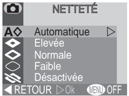 NIKON COOLPIX 2000 - Accentuation des contours : L'option Nettété - 1