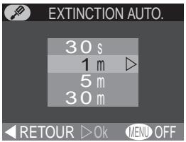 NIKON COOLPIX 2000 - Prolonger l'autonomie des piles: L'option Extinction auto - 1