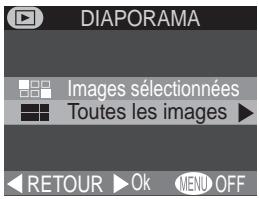 NIKON COOLPIX 2000 - Lecture automatique : L'option Diaporama - 1