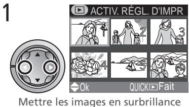 NIKON COOLPIX 2000 - Sélection des images pour l'impression - 2