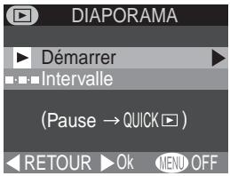 NIKON COOLPIX 2000 - Lecture automatique : L'option Diaporama - 2