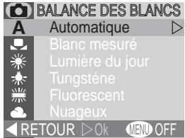 NIKON COOLPIX 2000 - Restitution fidèle des couleurs : L'option Balance des blancs - 1