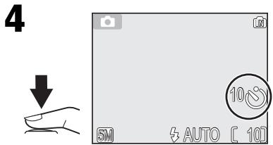 NIKON COOLPIX 5600 - Pour les autoportraits : utilisation du retardateur - 4