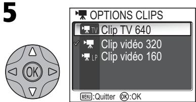 NIKON COOLPIX 5600 - Aide du menu Clip Vidéo - 5