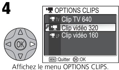 NIKON COOLPIX 5600 - Aide du menu Clip Vidéo - 4