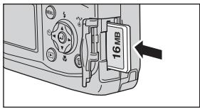 NIKON COOLPIX 2200 - Ouvrez le volet du logement pour carte mémoire - 1