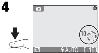 NIKON COOLPIX 2200 - Pour les autoportraits : utilisation du retardateur - 4