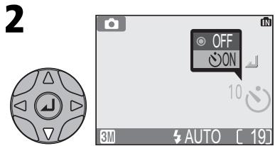 NIKON COOLPIX 2200 - Pour les autoportraits : utilisation du retardateur - 2
