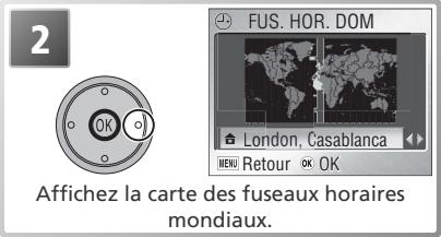 NIKON COOLPIX S2 - Fuseau horaire - 2