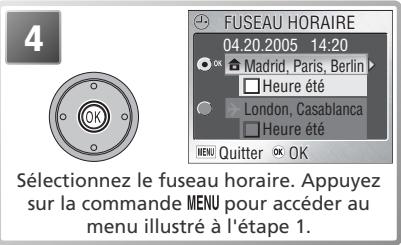 NIKON COOLPIX S2 - Fuseau horaire - 4