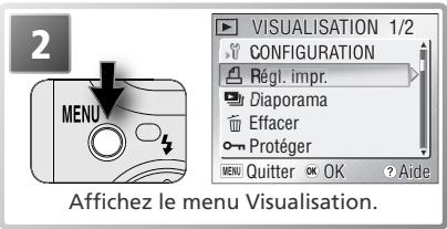 NIKON COOLPIX S2 - Le menu Visualisation - 2