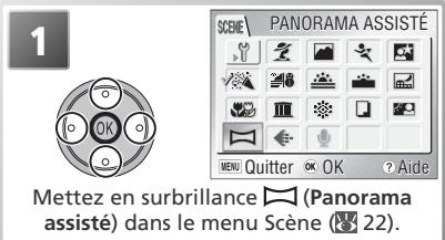 NIKON COOLPIX S2 - Photographier pour réaliser un panoramique - 1