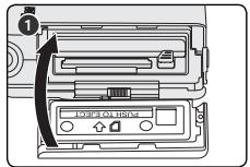 NIKON COOLPIX S2 - Insertion de l'accumulateur - 6