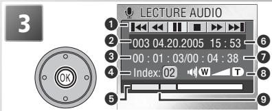 NIKON COOLPIX S2 - Lecture d'enregistrements audio - 3