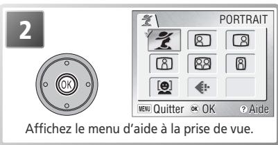 NIKON COOLPIX S2 - Aide à la prise de vue : 🎥, 📂, 🙏, et 🌐 - 2