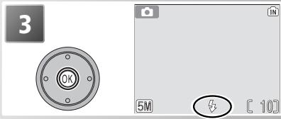 NIKON COOLPIX S2 - Utilisation du flash : Mode de flash - 4