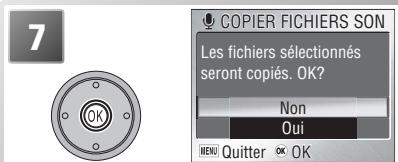 NIKON COOLPIX S2 - Copie d'enregistrements audio - 8