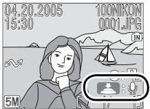 NIKON COOLPIX S2 - Commentaires vocaux : Enregistrement et lecture - 1