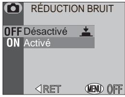 NIKON COOLPIX 4500 - Pour éviter le grain sur les photos : Réduction bruit - 1