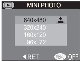 NIKON COOLPIX 4500 - Pour désir un format pour les mini-images : Mini photo - 1