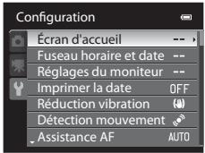 NIKON COOLPIX AW100 - Menu configuration - 1