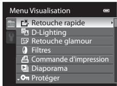 NIKON COOLPIX AW100 - Fonctions disponibles en mode de visualisation (menu Visualisation) - 1