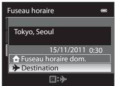 NIKON COOLPIX AW100 - Choisissez ➤ Destination, puis appuyez sur ⓄK. - 1